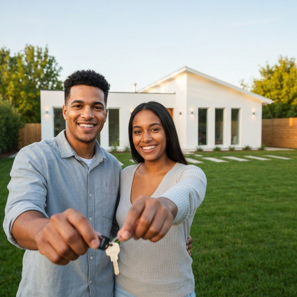 Happy homeowners